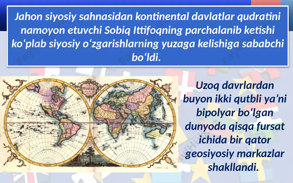 jahondagi zamonaviy geosiyosiy vaziyat, davlatlarning integratsion uyushmalari. 10 - sinf - Page 3