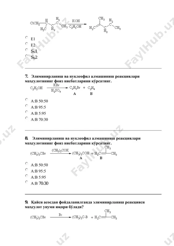 элиминирланиш бўйича тестлар - Page 3