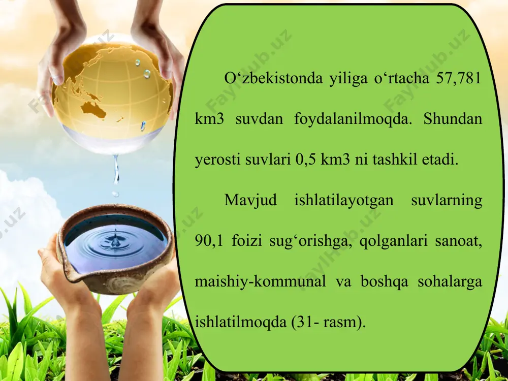 o‘zbekistonning suv boyliklaridan foydalanish va ularni muhofaza qilish 7-sinf - Page 5