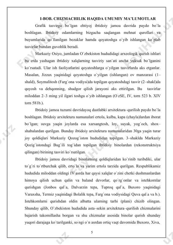 k asboblardan sirkul (pargar) harnda chizg`ich yordamida bajariladigan masalalarning bajarilish tartibi tushuntirib beriladi. mexanikaga bag`ishlangan boblarda esa chig`iriq, blok, richag vint, pona kabi oddiy maslamalarning tuzilishi– bayon qilinadi hamda ular grafik tasvirlarda yaqqol ko`rsatib beriladi. shunisi diqqatga sazovorki, chig`iriq, vint, pona kabilarnrng yaqqol tasviri aksonometrik proyeksiyalarda balarilgan. 4–shaklda pona aksonometrik proyeksiyalarda ko`rsatilgan. blok, ustun kabilar esa aksonometrik proyeksiya bilan omixtalashtirilgan holda perspektivada (5–shakl). ibn sino bu asarida mexanizmlarning yaqqol tasviri bilan bir qatorda, ularning chizmasini sxemada ham tasvirlaydi. chunonchi, g`ildirak bilan vintlarni, shuningdek g`ildirak, vint va bloklarni ilashtirishni tasvirlar ekan, ayni paytda ularni grafik tasvirlarda ko`rsatadi. bular yig`ma chizmalar bo`lib, kinematik sxemalarni eslatadi. masalan, chig`iriq bilan vintning ilashishini aks ettiruvchi grafik tasvirni olib qaraylik (6–shakl). tasvirdan malum boladiki, ab va cd ikki vertikal ustun bo`lib, ularga quyidagilar biriktirilgan: er, fj, mn lar o`q bo`lib, ularning birinchisiga h tishli g`ildirak, ikkinchisiga p va l tishli g`ildiraklar, uchinchisiga x va o tishli …