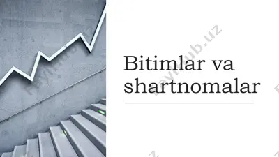 bitimlar va shartnomalar — PDF