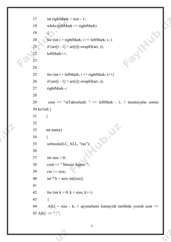 qabariq saralash algoritmi - Page 3