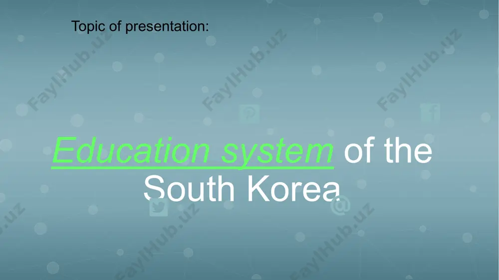 it. in korea, teachers do not allow to hit students, nor say a bit of abusive words. if a teacher does them, he/she could not sustain her/his job in school. no teaches want to lose their job. however, in special cases, the violent behaviour of the teacher still remains but illegal. infographic style you can simply impress your audience and add a unique zing and appeal to your presentations. you can simply impress your audience and add a unique zing and appeal to your presentations. you can simply impress your audience and add a unique zing and appeal to your presentations. you can simply impress your audience and add a unique zing and appeal to your presentations. in korea, kids start their education at kindergarden (from ages 3 -4 ) and the around age of 7-8 students start elementarty schools. most students will attend at least one after school provide …