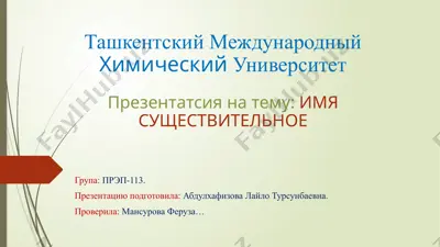 презентация по теме "имя существительное" — PPTX