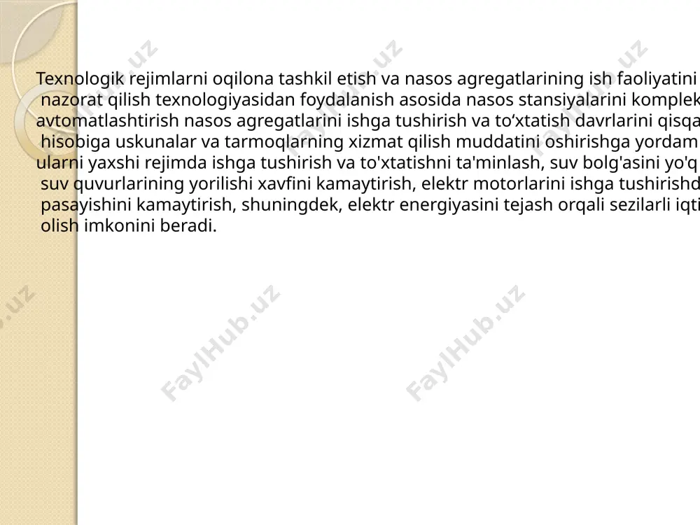 kanalizatsiya qurilmalarining avtomatik boshqarish usullari - Page 5