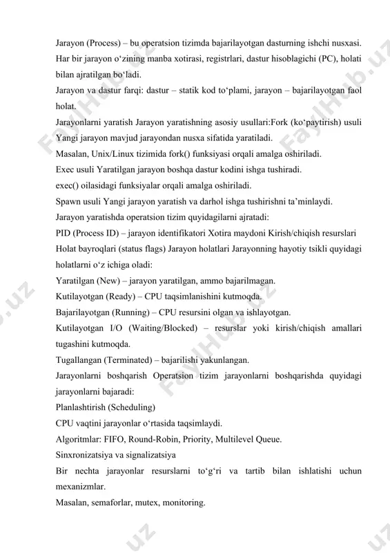 jarayonlararo aloqa (ipc – interprocess communication) pipe, message queue, shared memory, socketlar orqali amalga oshiriladi. innovatsion jarayon - ilmiy bilimlarni (g‘oyani) innovatsiyaga (yakuniy mahsulotga) aylantirish va uni keyinchalik tarqatish (diffuziya) jarayonidir. innovatsion jarayon har doim ikkita majburiy bosqichni (bosqichlarni) o‘z ichiga oladi: 1-bosqich. ishlab chiqarishga tayyor bo‘lgan yangi mahsulotni (namunani, prototipni) yaratish jarayoni. 2-bosqich. rivojlanish, ishlab chiqarish va amalga oshirish jarayoni (tarqatish, diffuziya), natijada yaratilgan mahsulot innovatsiyaga aylanadi, ya’ni bozor talab qiladigan yangilik.[1] birinchi bosqich asosan ilmiy izlanishlar, tajriba-konstruktorlik ishlari, tajriba ishlab chiqarishni tashkil etishning ketma-ket bosqichlarini o‘z ichiga oladi. birinchi bosqichda yangilikning foydali ta’siri hali amalga oshirilmagan, ammo bunday amalga oshirish uchun zarur shart-sharoitlar yaratilmoqda. tijorat ishlab chiqarish va innovatsiyalar tarqalishining ikkinchi bosqichida ijtimoiy foydali ta’sir hamda yangilik ishlab chiqaruvchilar va iste’molchilar o‘rtasida qayta taqsimlanadi. innovatsion jarayonning uchta shakli mavjud: 1)oddiy tashkilot ichi (tabiiy); 2)oddiy tashkilotlararo (tovar); 3)kengaytirilgan. oddiy innovatsion jarayon bir xil tashkilot ichida yangilik yaratish va undan …