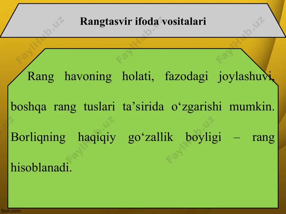 tasviriy san’atning ifoda vositalari haqida suhbat 5 - sinf - Page 5