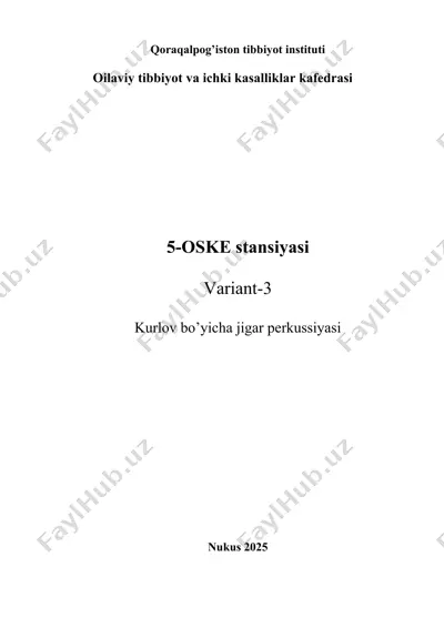 qoraqalpog’iston tibbiyot instituti — DOCX