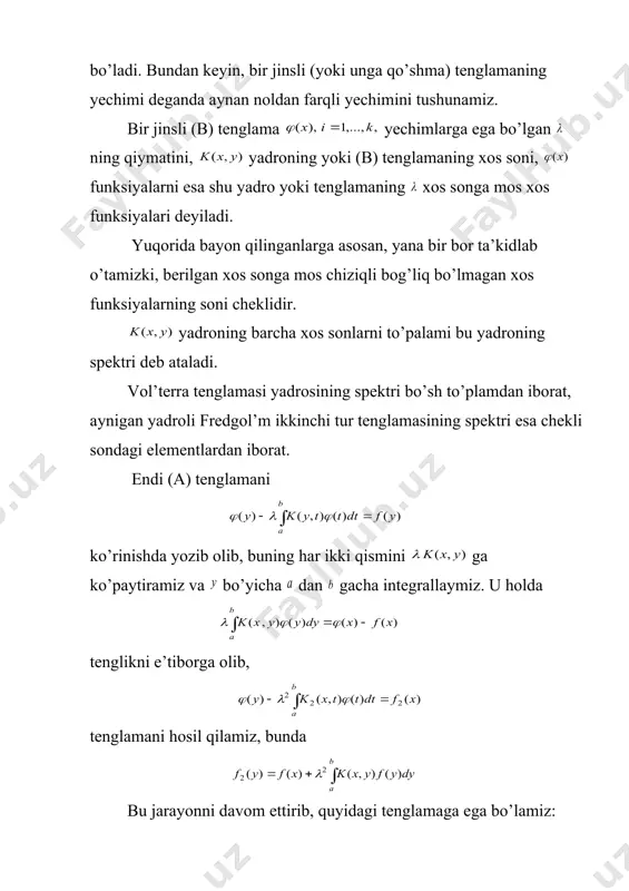 uzluksiz yadroli fredgol’mning ikkinchi tur tenglamasi - Page 5