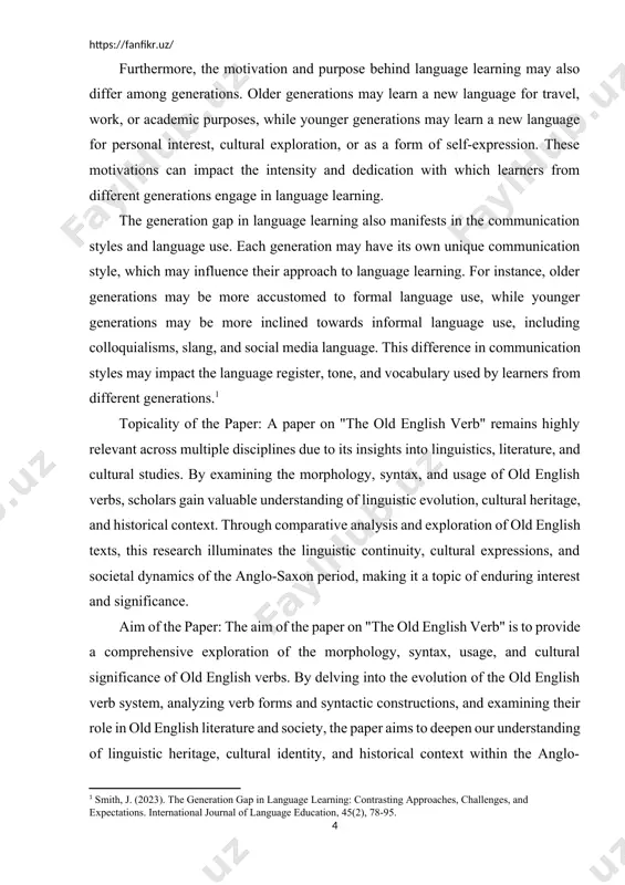 and patterns of change in verb morphology to understand how verbs were inflected and conjugated in old english. explore the syntactic functions and usage of old english verbs in different contexts. this task involves analyzing verb placement, word order, and syntactic constructions to uncover how verbs were employed to convey meaning, structure sentences, and organize discourse in old english texts. investigate semantic changes in old english verbs over time, examining shifts in meaning, usage, and connotations. this task involves tracing the evolution of verb meanings and exploring the cultural, social, and linguistic factors that influenced semantic changes in old english verbs. main research methods: corpus linguistics: analyzing large collections of old english texts to identify patterns and distributions of verb forms and usages. comparative historical linguistics: comparing old english with related languages to trace language evolution and identify linguistic changes in verb morphology and syntax. textual analysis: close examination of …