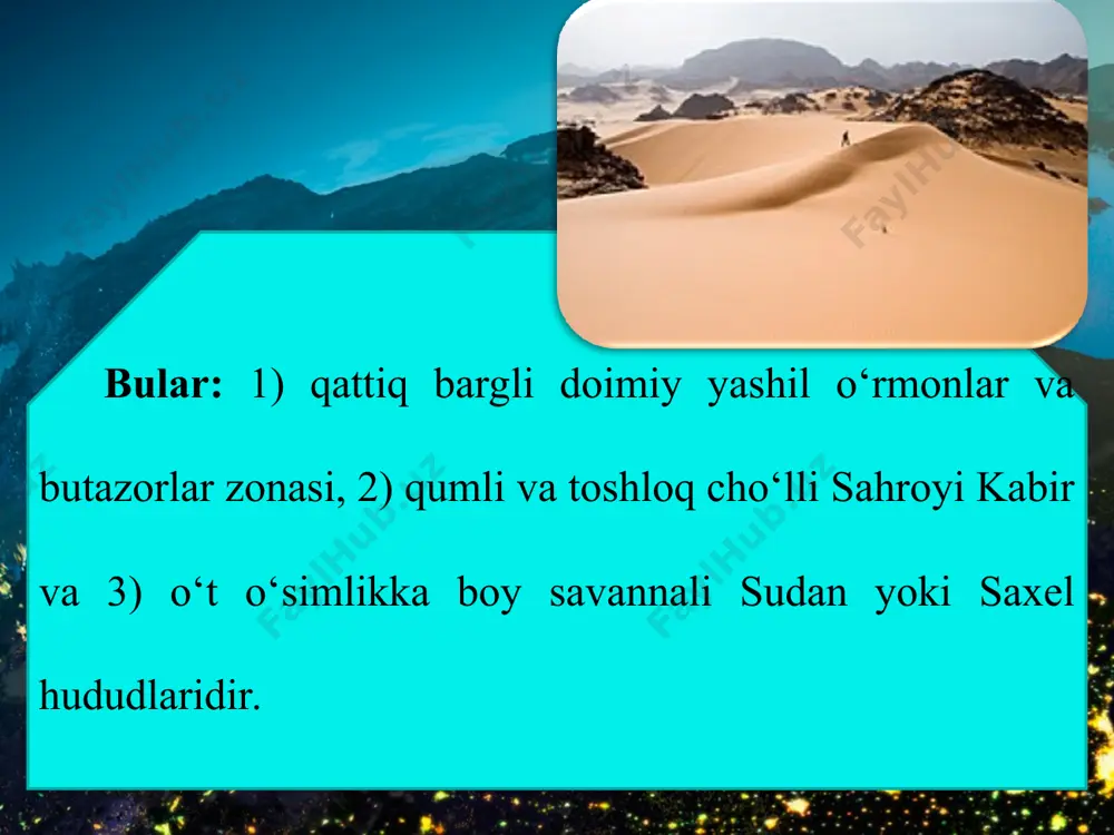 tabiiy geografik o‘lkalari (afrika) 6-sinf - Page 5
