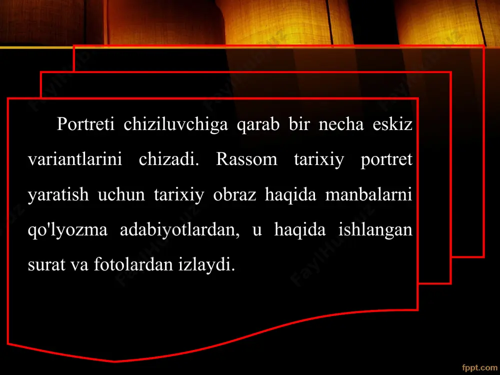 tarixiy mavzuda portret ishlash 6-sinf - Page 3