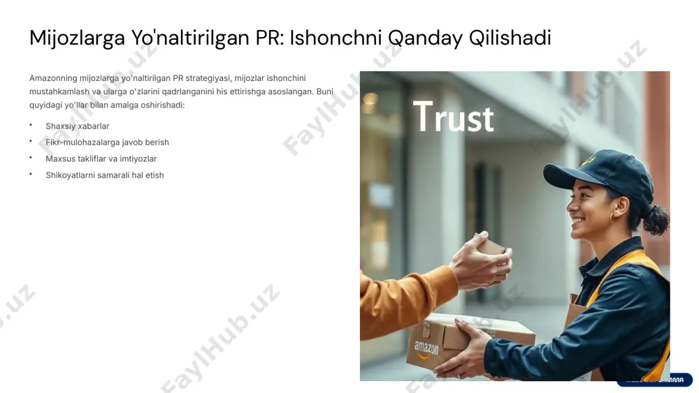 amazon kompaniyasining biznes pr strategiyalari - Page 4