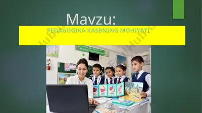 pedagogika kasbning mohiyati — PPTX