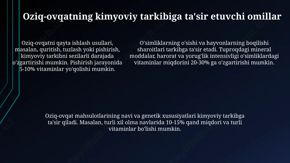 oziq-ovqat kimyosini o'rganish - Page 5
