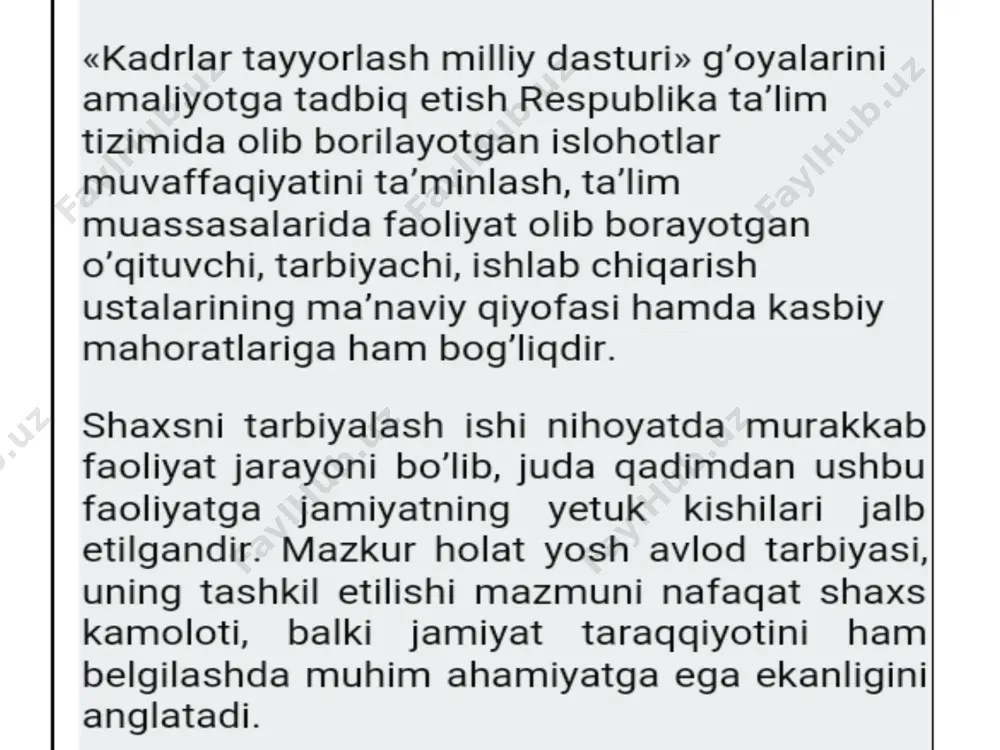 satimova layloning tarbiya fanida mustaqil ishi - Page 4