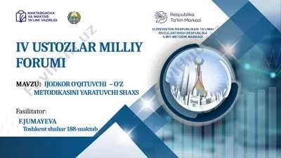 ijodkor o‘qituvchi – o‘z metodikasini yaratuvchi shaxs — PPTX