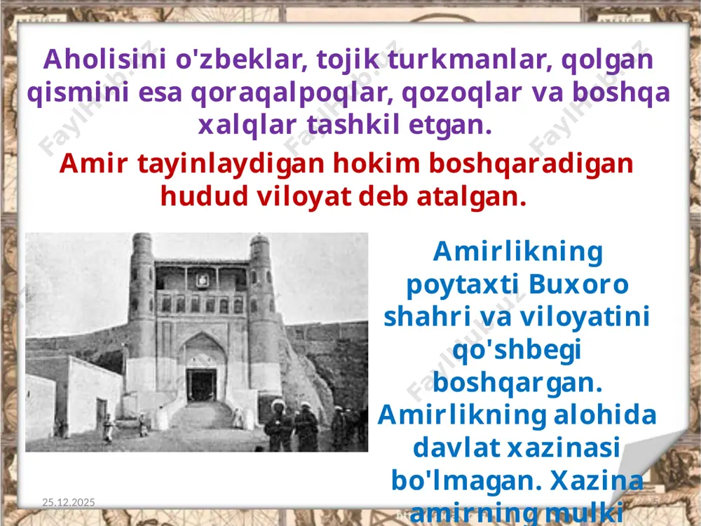 amirlik davlat tuzumi va uning ma'muriy boshqariluvi 8-sinf - Page 5