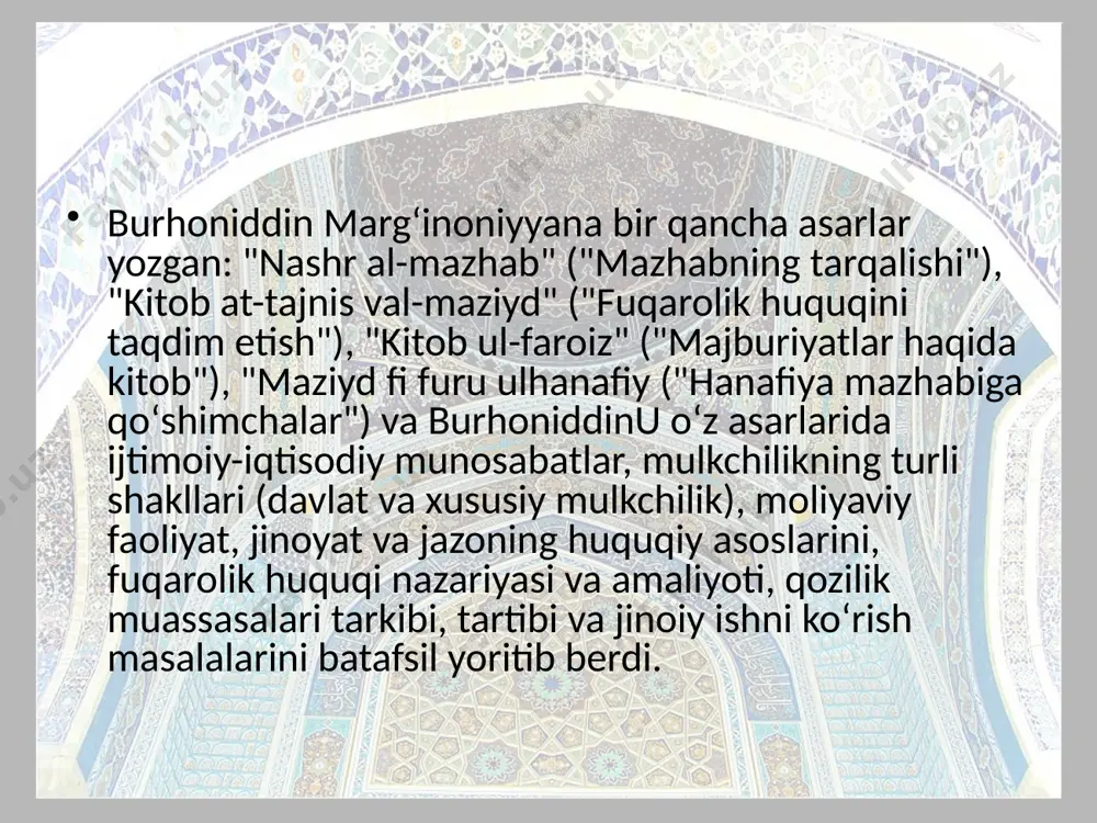 burhoniddin margʻinoniy - Page 5