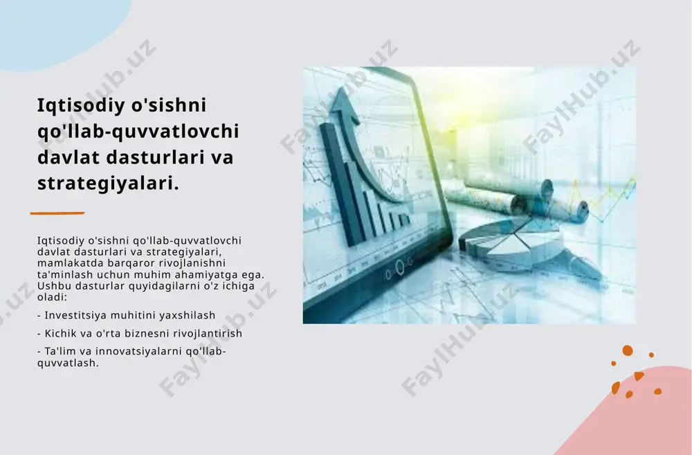 qali iqtisodiy o'sishni qo'llab-quvvatlashga intilmoqda. regulyator tizimlarining iqtisodiy rivojlanishdagi o'rni va ahamiyati. 1 regulyator tizimlarining roli regulyator tizimlar, iqtisodiy rivojlanishni ta'minlashda muhim rol o'ynaydi, chunki ular biznes muhitini yaratish va rivojlantirishda asosiy tamoyillarni belgilaydi. 2 qonunchilik va me'yorlar qonunchilik va me'yorlar, investorlar uchun xavfsiz va aniq sharoitlarni taqdim etadi, bu esa iqtisodiy o'sishga ijobiy ta'sir ko'rsatadi. o'zbekistonda bu jarayon kuchaymoqda. 3 monitoring va nazorat regulyator tizimlarning monitoring va nazorat funksiyalari, iqtisodiy faoliyatni nazorat qilish va muammolarni tezda hal qilishda muhim ahamiyatga ega, bu esa barqaror o'sishni ta'minlaydi. mamlakatlararo regulyator tizimlarining ta'siri: o'zbekiston misolida. mamlakatlararo regulyator tizimlar, o'zbekistondagi iqtisodiy o'sishni rag'batlantirishda muhim rol o'ynaydi. ayniqsa, xalqaro standartlar va qoidalar, investitsiyalarni jalb qilish va iqtisodiy barqarorlikni ta'minlashda samarali hisoblanadi. bularning barchasi iqtisodiy rivojlanishga ijobiy ta'sir ko'rsatadi. davlat regulyatsiyasi va bozor iqtisodiyotining o'zaro aloqalari. davlat roli davlat, iqtisodiy o'sish va barqarorlikni ta'minlashda muhim rol o'ynaydi, bozor mexanizmlarini tartibga solish va yo'naltirish orqali iqtisodiy …
