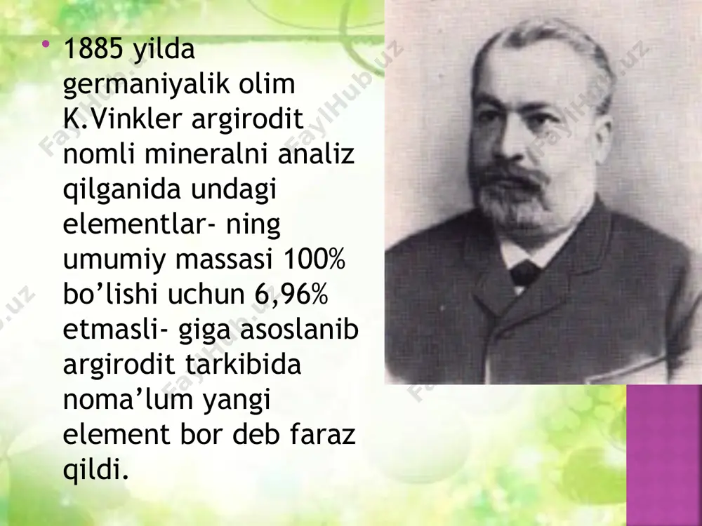 germaniy gruppachasining elementlarining olinishi va xossalari - Page 4
