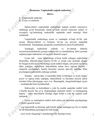 vaqtinchalik saqlash omborlari — DOCX