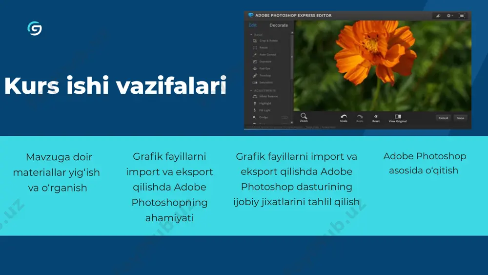 grafik fayllarni eksport va import qilishda adobe photoshop dasturining ijobiy jihatlari - Page 4