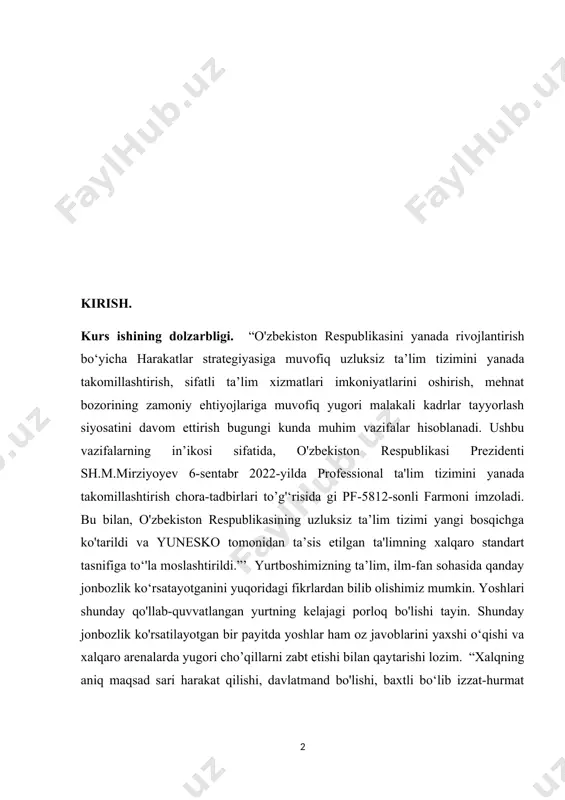 ik yukini tortishi, e‘tibordan qolib, o‘zgalarga tobe va qul, asir bo'lishi ularning o'z ota- onalaridan bolalikda olgan tarbiyalariga bog'liq”. bizning maqsadimiz ham o’z fikriga qarashlariga ega yoshlarni tarbiyalashdan iboratdir. bu esa ta’lim sohasida katta o'zgarishlar qilishimiz, tub burilish yasaydi. hоzirgi dаvrdа bоzоr iqtisоdiyoti munоsаbаtlаri mоdеrnizatsiyalashuvi muаmmоlаridаn biri hisоblаngаn hаlqimizning, аsоsаn shахsning intеllеktuаl mаdаniyat dаrаjаsi bilаn jаmiyat intеllеktuаl mаdаniyatini o’zаrо аmаl qilish dоirаsi, bir-biri bilаn tа’sirlаshuv хususiyatlаrini ijtimоiy-fаlsаfiy vа mаdаniy jihаtdаn tаdqiq etish rеspublikаmizdа mutахаssis-kаdrlаrni zаmоnаviy ilm-fаnning ilg’оr yutuqlаrini аmаliy hаyotgа qo’llаy оlаdigаn yuksаk ilmiy sаlоhiyatgа egа bo’lgаn ziyoli insоn sifаtidа tаrbiyalаsh jаrаyonidа yo’l qo’yilishi mumkin bo’lgаn хаtо-kаmchiliklаrni оldini оlishgа yordаm bеrаdi. tropikada tarqalgan oziq-ovqat o‘simliklarining ayrimlari yer yuzi bo‘yicha ularnig soni kamayib ketmoqda. tropik mintaqalarda iqlimning keskin o‘zgarishi , yillik yog‘in miqdorining kamayishi tropikada tarqalgan oziq- ovqat o‘simliklarining soni kamayishiga olib keladi.aholining tabiatga noto‘g‘ri munosabati ham o‘simliklarning o‘simliklar sonining kamayib ketishiga sabab bo‘adi.tabiatga , o‘simliklar dunyosiga nisbatan bepisand munosabatda bo‘lishiga …