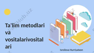 ta'lim metodlari va vositalari — PPTX