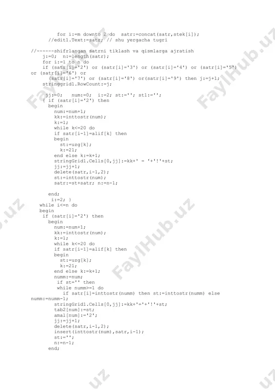 delphi dasturlash tilida grafik interfeys tuzilmasi - Page 5