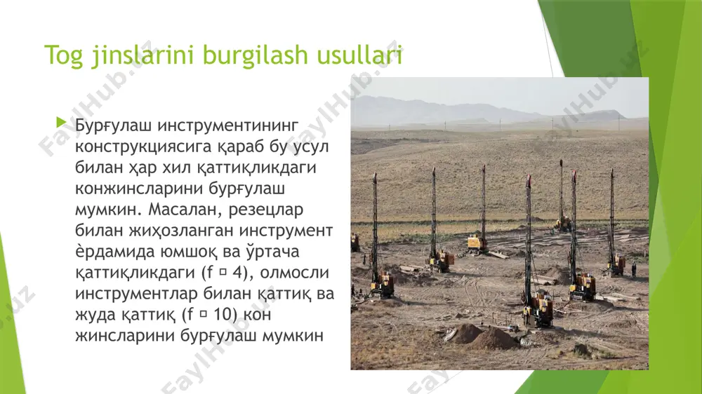 burg’ilash kon jinslarini parchalash usullari - Page 4