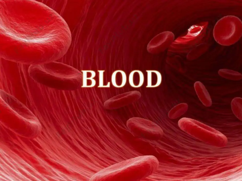 of approximately 90% water includes many dissolved substances nutrients salts (electrolytes) respiratory gases hormones plasma proteins waste products 12 blood plasma plasma proteins most abundant solutes in plasma most plasma proteins are made by liver various plasma proteins include albumin—regulates osmotic pressure fibrinogen: clotting proteins—help to stem blood loss when a blood vessel is injured globulins: antibodies—help protect the body from pathogens 13 blood plasma: homeostatic imbalances acidosis blood becomes too acidic alkalosis blood becomes too basic in each scenario, the respiratory system and kidneys help restore blood ph to normal 14 formed elements erythrocytes red blood cells (rbcs) leukocytes white blood cells (wbcs) platelets cell fragments 15 image1.jpeg image2.jpeg image3.png image4.png image5.jpeg image6.png image7.png image8.jpeg image9.png image10.png image11.png image12.png image13.png /docprops/thumbnail.jpeg