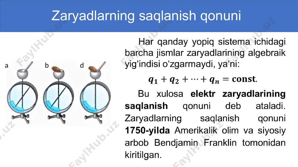 zaryadning saqlanish qonuni - Page 2