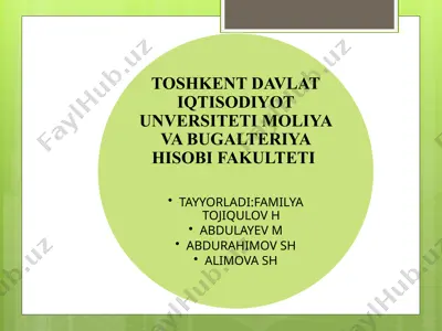 investitsiya loyihalari risklari — PPTX