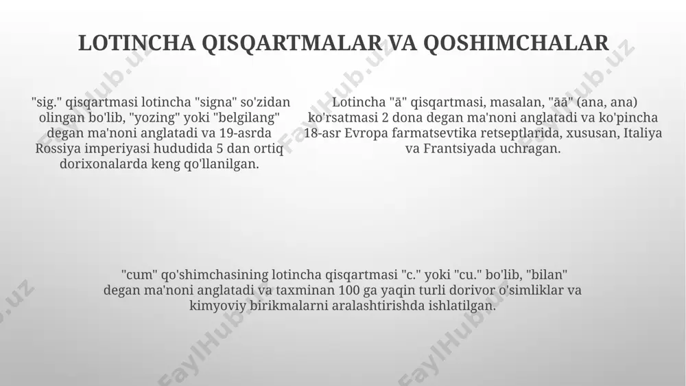 farmasevtik terminologiya boʻyicha umumlashtiruvchi mashqlar(lotin tilida) - Page 5