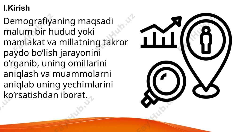 ni ko’rishimiz mumkin. jinsiga qarab taqsimlash 2012 tug`ilganlar soni-jami tug`ilganlar soni-erkaklar tug`ilganlar soni-ayollar 625106 324698 300408 2022 tug`ilganlar soni-jami tug`ilganlar soni-erkaklar tug`ilganlar soni-ayollar 932217 482368 449849 tug'ilish koeffitsienti 2012 tug‘ilish koeffitsienti - jami tug‘ilish koeffitsienti - shahar tug‘ilish koeffitsienti - qishloq 21 18.8 23.2 2022 tug‘ilish koeffitsienti - jami tug‘ilish koeffitsienti - shahar tug‘ilish koeffitsienti - qishloq 26.2 26 26.6 yuqoridagi jadvaldan kelib chiqib, shuni aytishim mumkinki, insonlar oila qurish ya’ni nikoh tuzishga bo’lgan e’tibori tobora kamayib bormoqda. agar keyinchalik ham nikohlar soni kamayib ketaversa, davlatga iqtisodiy tomonlama salbiy tasir ko’rsatadi. chunki iqtisodiyotning eng muhim bo’limi uy o’jaligi hisoblanadi. nikohlar soni 2012 tuzilgan nikohlar soni-jami tuzilgan nikohlar soni-shahar tuzilgan nikohlar soni-qishloq 299048 144174 154874 2022 tuzilgan nikohlar soni-jami tuzilgan nikohlar soni-shahar tuzilgan nikohlar soni-qishloq 296689 149096 147593 nikohdan ajralishlar bo’yicha 10-yillikda juda katta salbiy ko’rsatkichga egamiz. 2022-yildagi ajrimlar soni 2012-yildagi ajrimlar sonidan deyarli 3 marotaba ko’p. o’ylashim bo’yicha, buni kamaytirishning …