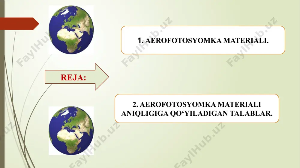 kameral deshifrlash usuliga eʼtibor qaratilmoqda. bunda maxsus avtomatlashtirilgan asboblardan foydalaniladi. hozirgi vaqtda yer tuzish xizmati xodimlari oldida turgan asosiy vazifalar quyidagilardan iborat: 1. qishloq xoʻjalik ekinlarini soni va sifatini hisobga olish. 2. yer kadastrini olib borish. yer tuzuvchi muhandis “fotogrammetriya va suratlarni deshifrovkalash” boʻyicha fotogrammetrik mahsulot turini, uni masshtabini aniqlashni, kesim balandligini bilishi shart. “fotogrammetriya va suratlarni deshifrovkalash” fani geodeziya, tuproqshunoslik, fizika, matematika, informatika fanlari bilan uzviy bogʻliq. fanni oʻqitishdan maqsad – xozirgi zamon fotogrammetriyasida yangi aerofotosyemka uskunalari va fotogrammetrik hamda stereofotogrammetrik asboblardan, hisoblash texnikalaridan foydalanish malakasini oshirish. kosmos yoki bevosita yerdan turib olingan suratlari orqali distansion zondlash boʻyicha yaʼni yer yuzasini va foydali qazilmalarini, ayrim obyektlar, jarayonlarni oʻrganishdan olingan aero va kosmos suratlar orqali joyning planini, kartasini tayyorlash uslublarini va turli fotogrammetrik injenerlik masalalarini qamraydi. fanning vazifasi – talabalarga fotogrammetrik asboblar va kompyuterli fotogrammetrik stansiyalarning tiplari, ularda ishlash shuningdek topografik hamda maxsus xaritalar va planlarni tuzish boʻyicha bilim va …