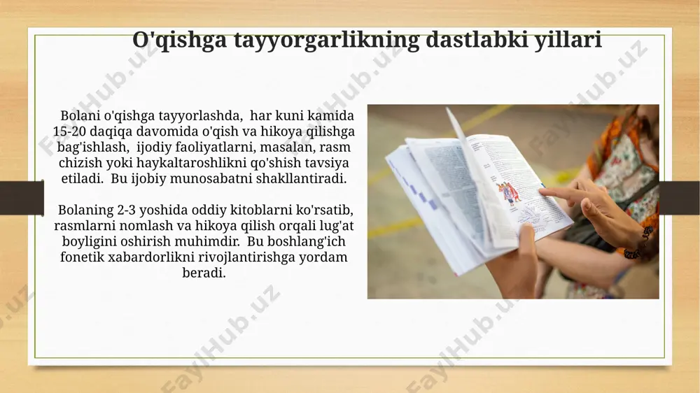 bolalarni savodga oʻrganishiga tayyorlash - Page 5
