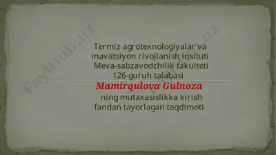 paxtasanoatining salmog‘i — PPTX