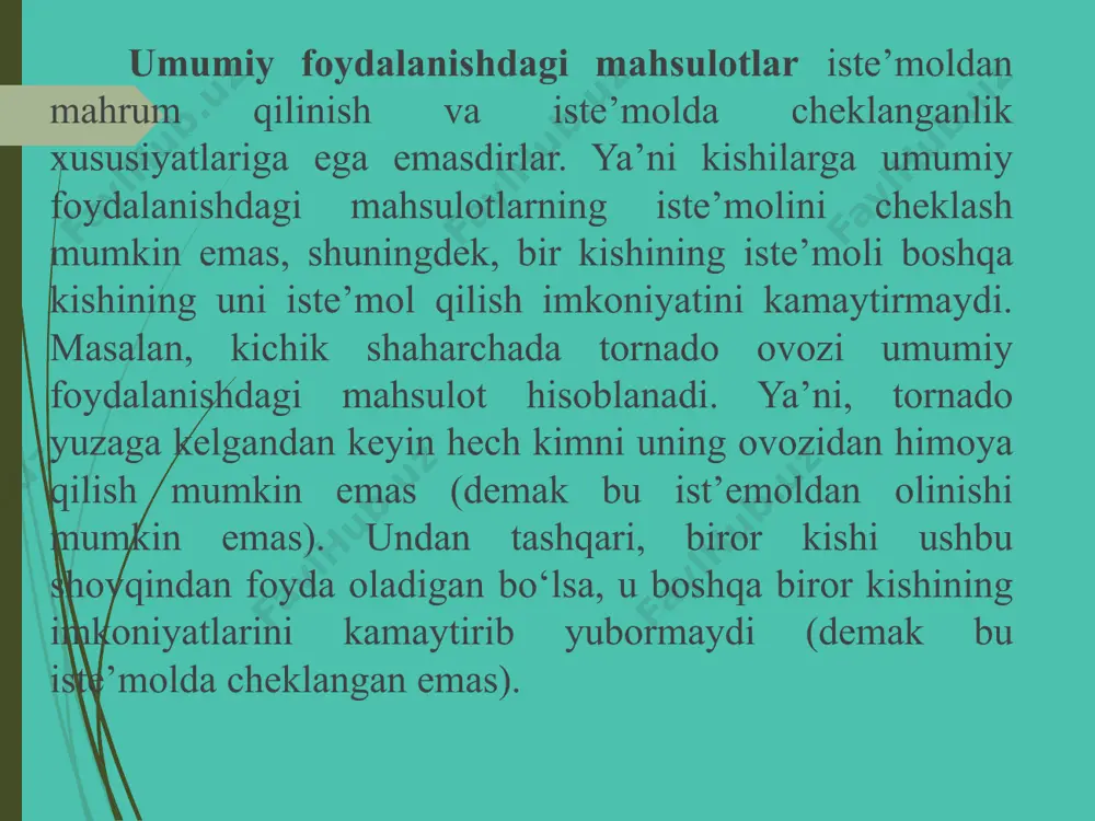 ijtimoiy ne’matlar va umumiy resurslar - Page 5