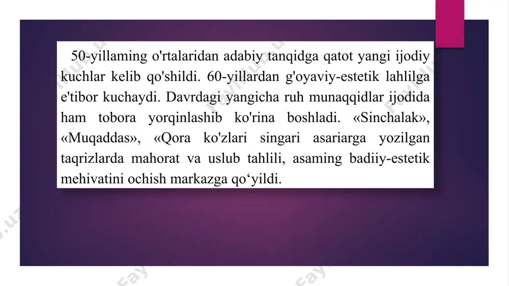 adabiy tanqid janrlari taqrizi - Page 4