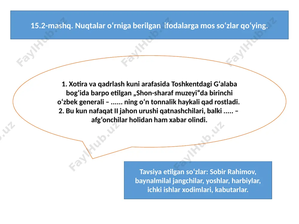 tasviriy ifoda – ko‘tarinki nutq vositasi - Page 3