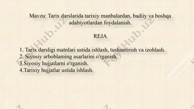 tarixiy darsliklar — PPTX
