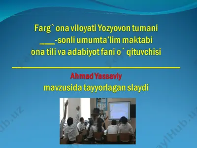 ahmad yassaviy hayoti — PPT