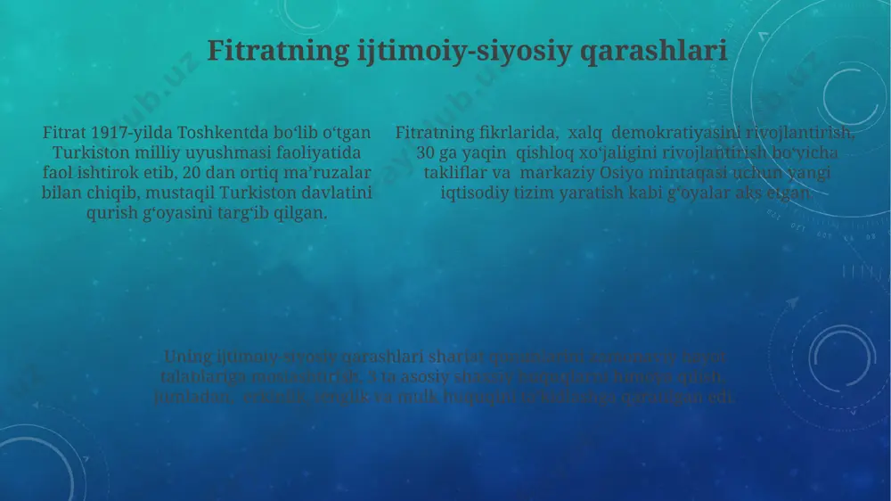 abdurauf fitratning munozara asaridan olingan qisqacha xulosa - Page 5