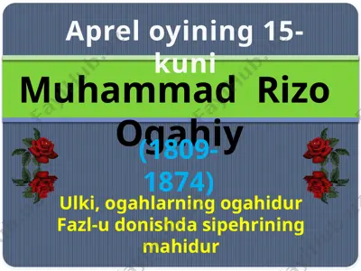 aprel oyining 15-kuni — PPTX
