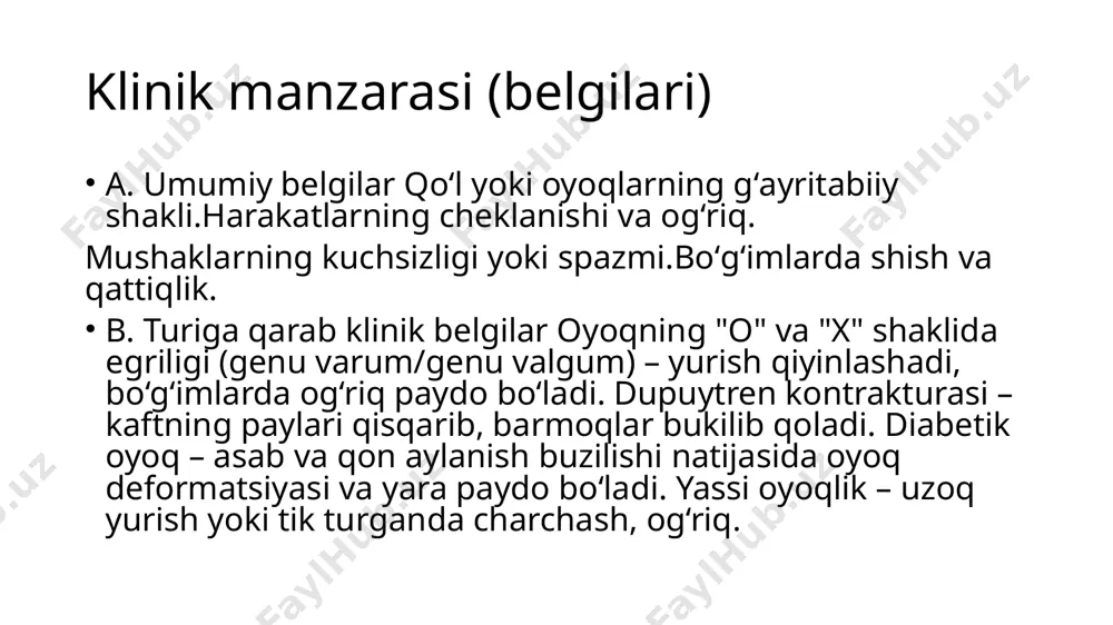 qo'l va oyoqlarning orttirilgan deformatsiyalari - Page 4