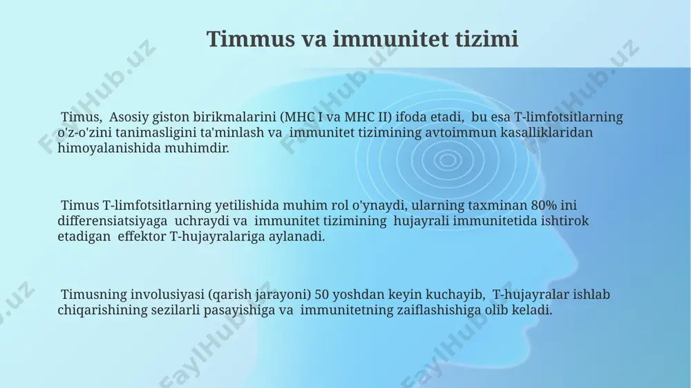 timus tuzulishi, taraqqiyoti va vazifasi - Page 3