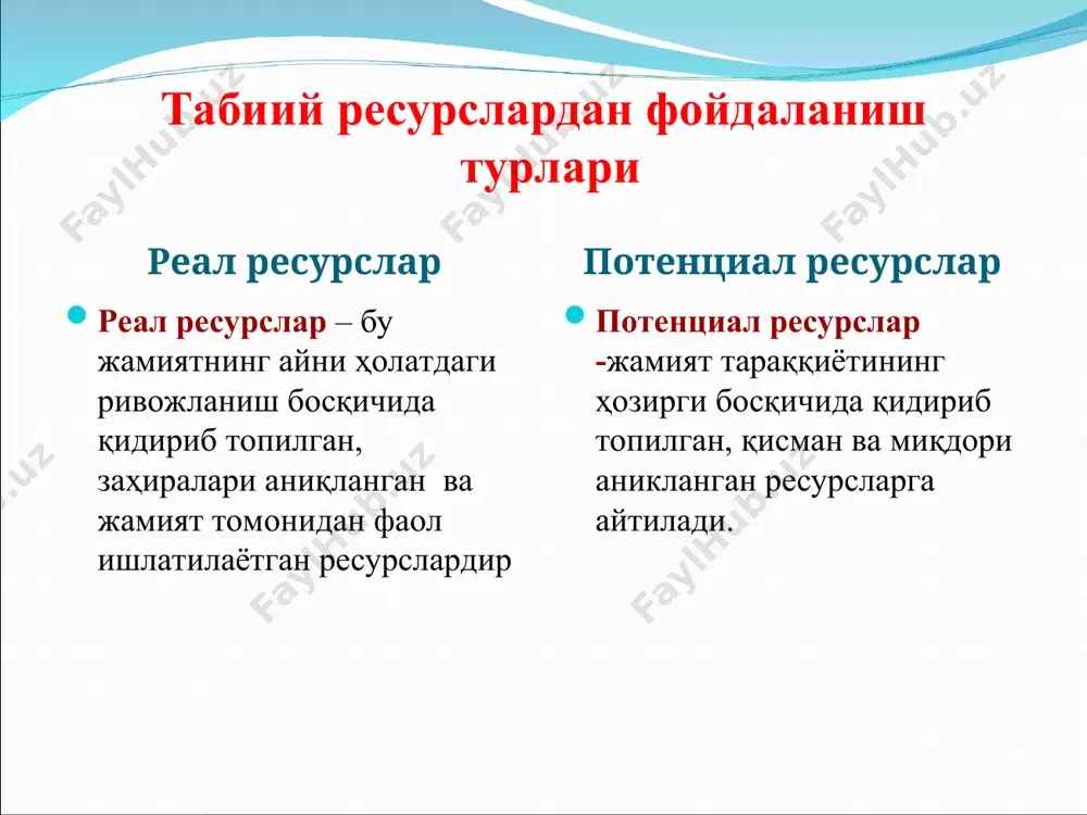 tabiiy resurslar tasnifi - Page 4