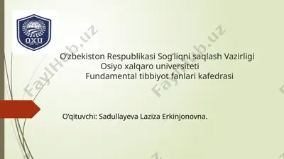 tibbiy etika va deontologiya asoslari — PPTX